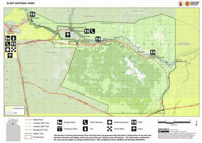 Parks and Wildlife Commission of the Northern Territory. Northern Territory Government Elsey National Park digital map