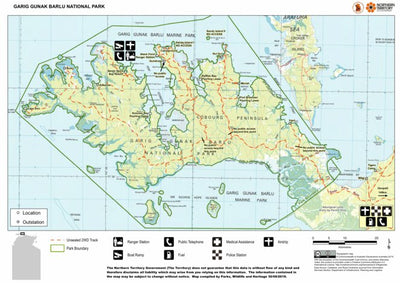 Parks and Wildlife Commission of the Northern Territory. Northern Territory Government Garig Gunak Barlu National Park digital map