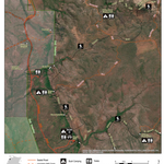 Litchfield National Park - Tabletop Walk - Walker Creek to Wangi Falls - Map 2 Preview 1