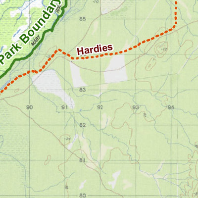 Parks and Wildlife Commission of the Northern Territory. Northern Territory Government Mary River National Park - 4WD Tracks digital map