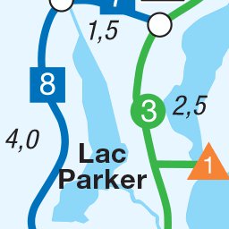 Parks Canada La Mauricie National Park - Cross-Country Skiing Trails digital map