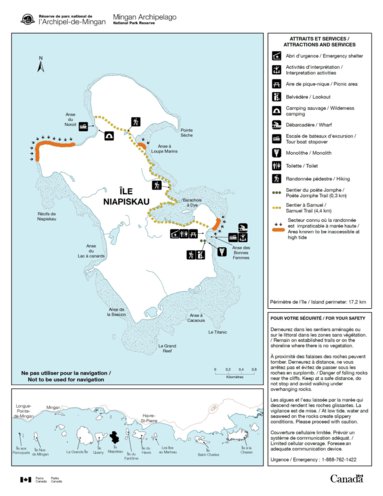 Parks Canada Mingan Archipelago - Ile Niapiskau digital map