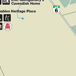 Parks Canada PEI National Park - Cavandish Area Map digital map