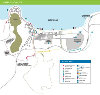 Parks Canada Prince Albert National Park - Waskesu Townsite digital map