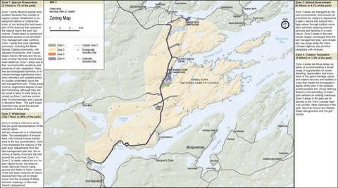 Parks Canada Terra Nova National Park - Park Zones digital map