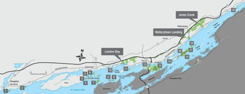 Parks Canada Thousand Islands National Park - Full Park Map digital map