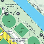 Parks Victoria Albert Park Visitor Guide digital map