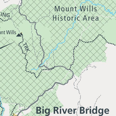 Parks Victoria Alpine National Park inset Mitta Mitta Visitor Guide digital map