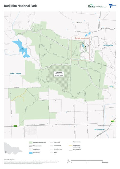 Parks Victoria Budj Bim National Park Visitor Guide digital map