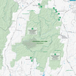 Parks Victoria Lerderderg State Park - Pyrete Range Visitor Guide digital map