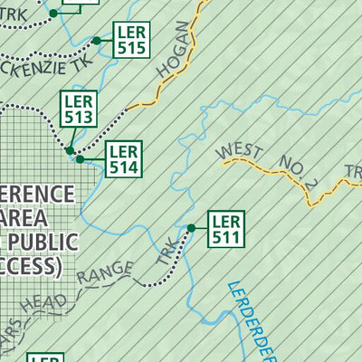 Lerderderg State Park Visitor Guide Map by Parks Victoria | Avenza Maps