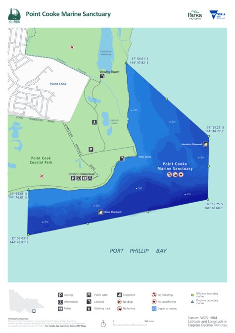 Point Cooke Marine Sanctuary Visitor Guide Map by Parks Victoria ...
