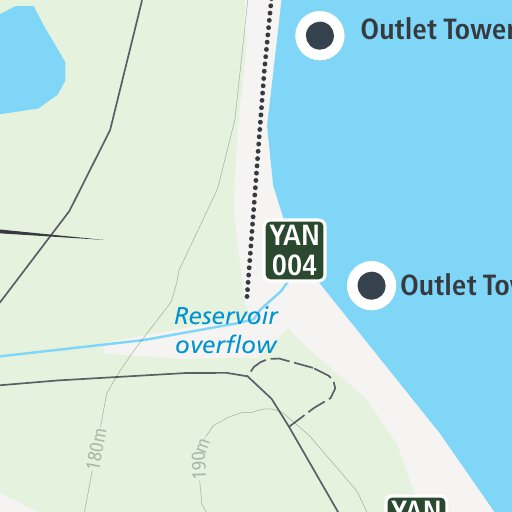 Yan Yean Reservoir Park Visitor Guide Map by Parks Victoria