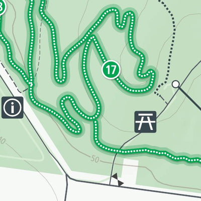 Parks Victoria You Yangs Regional Park - Kurrajong Mountain Bike Area digital map