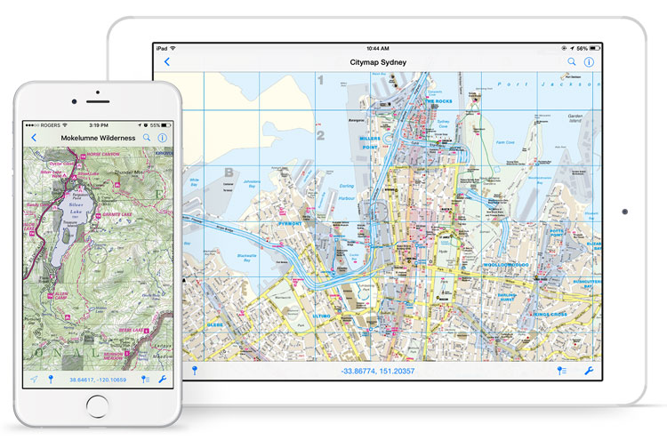 Avenza Maps on iPad and iPhone