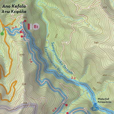 Paths of Greece B1: Nature and Geology digital map