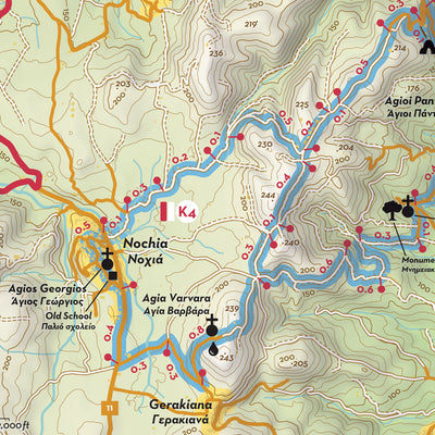 Paths of Greece K4: The Cave Path digital map