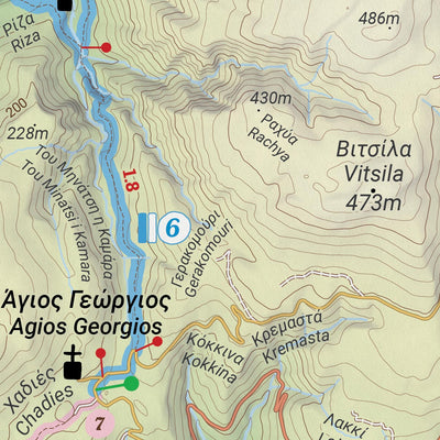 Paths of Greece Kasos Trails 6 digital map