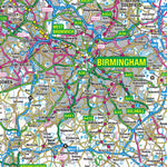 Paul Johnson - Offline Maps Central England 1:250,000 Road Atlas digital map