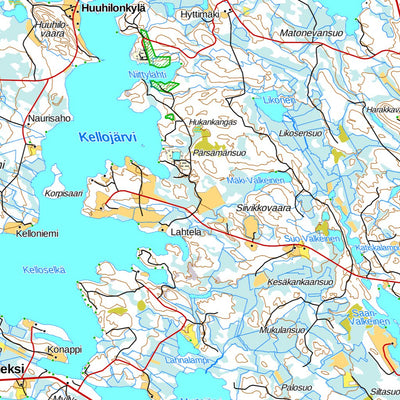 Paul Johnson - Offline Maps Finland 1:100k Map 12 digital map