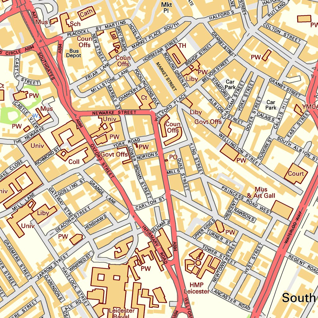 Leicester Street Map By Paul Johnson Offline Maps Avenza Maps   Paul Johnson Offline Maps Leicester Street Map Digital Map 35490354921628 