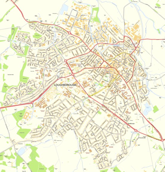 Loughborough Street Map by Paul Johnson - Offline Maps | Avenza Maps