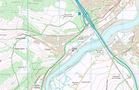 Paul Johnson - Offline Maps North Downs Way 1:25k (East) digital map