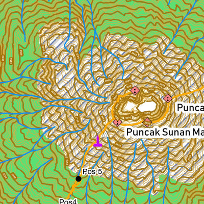 petapendaki Jalur Pendakian Gunung Ceremai digital map