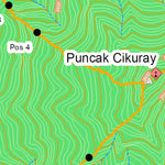 petapendaki Jalur Pendakian Gunung Cikuray digital map