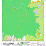 petapendaki Jalur Pendakian Gunung Gede-Pangrango digital map