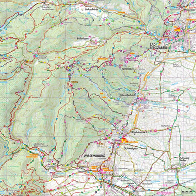 Pietruska Verlag & Geo-Datenbanken GmbH Freizeitkarte Wissembourg - Bad Bergzabern digital map