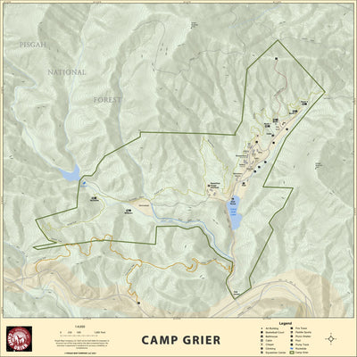 Pisgah Map Company, LLC Camp Grier digital map