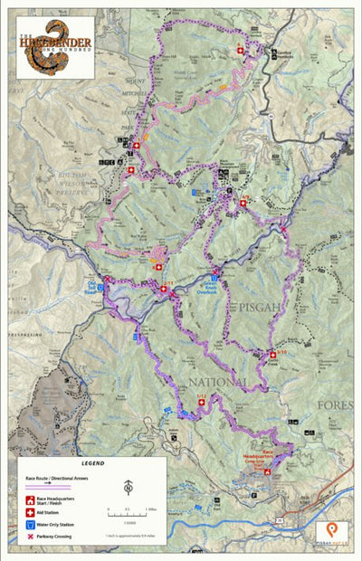 Pisgah Map Company, LLC Hellbender 100 Map - geo digital map