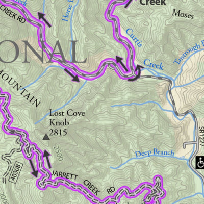 Pisgah Map Company, LLC Hellbender 100 Map - geo digital map