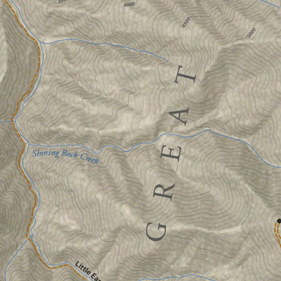 Pisgah Map Company, LLC Shining Rock / Middle Prong Wilderness Areas digital map