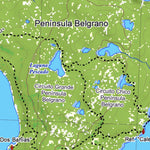 Pixmap Cartografía Digital Belgrano Peninsula - Parque Nacional Perito Moreno 1/50.000 digital map