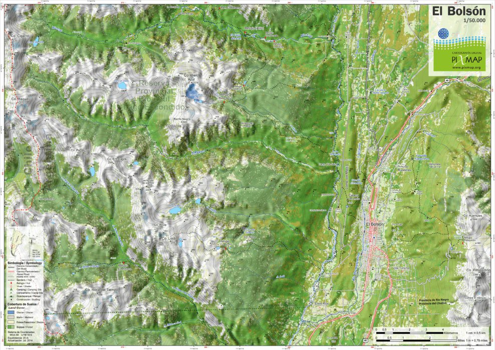 Bolsón 1/50.000 Map by Pixmap Cartografia Digital | Avenza Maps