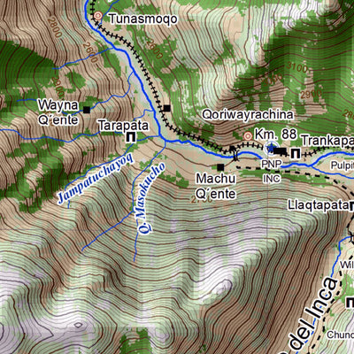 Pixmap Cartografía Digital Camino del Inca 1/50.000 digital map