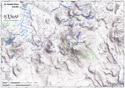 Pixmap Cartografía Digital Cerro Bonete Chico 1/50.000 digital map