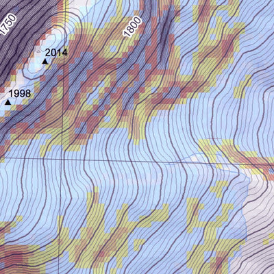 Pixmap Cartografía Digital Cerro Creston and Cerro Vespignani - Chaltén - 1/25.000 digital map