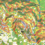 Pixmap Cartografía Digital Cerro Hielo Azul 1/25.000 digital map