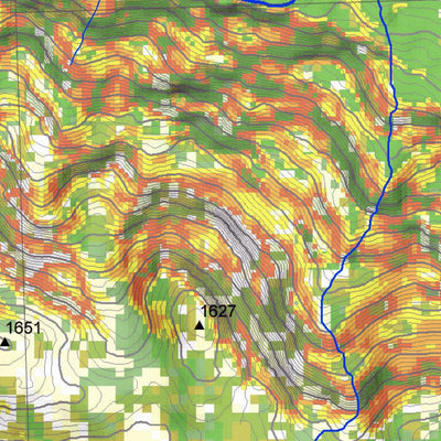 Pixmap Cartografía Digital Cerro Hielo Azul 1/25.000 digital map