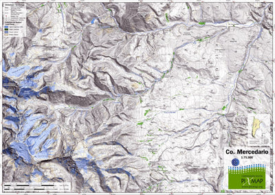 Pixmap Cartografía Digital Cerro Mercedario 1/75.000 digital map