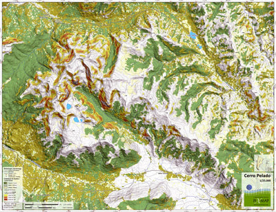 Pixmap Cartografía Digital Cerro Pelado - Río Foyel 1/25.000 digital map