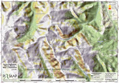 Pixmap Cartografía Digital Cerros Challhuaco, Blanco, Ñireco, Meta y Pontoneros 1/25.000 digital map