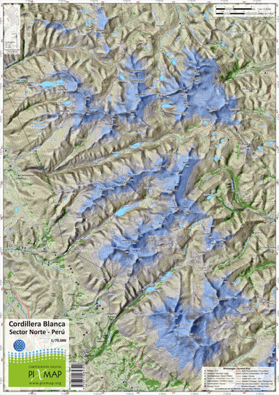 Pixmap Cartografía Digital Cordillera Blanca (North) 1/75.000 digital map