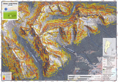Pixmap Cartografía Digital Cordón Martial - Ushuaia 1/25.000 digital map