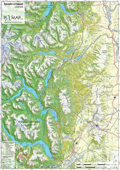 Epuyén - Esquel 1/200.000 Preview 1