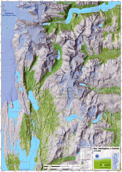Pixmap Cartografía Digital Estancias Helsinfor y La Cristina 1/75.000 digital map