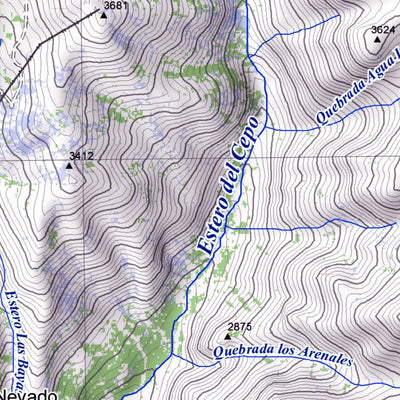 Pixmap Cartografía Digital La Paloma - El Plomo 1/50.000 digital map
